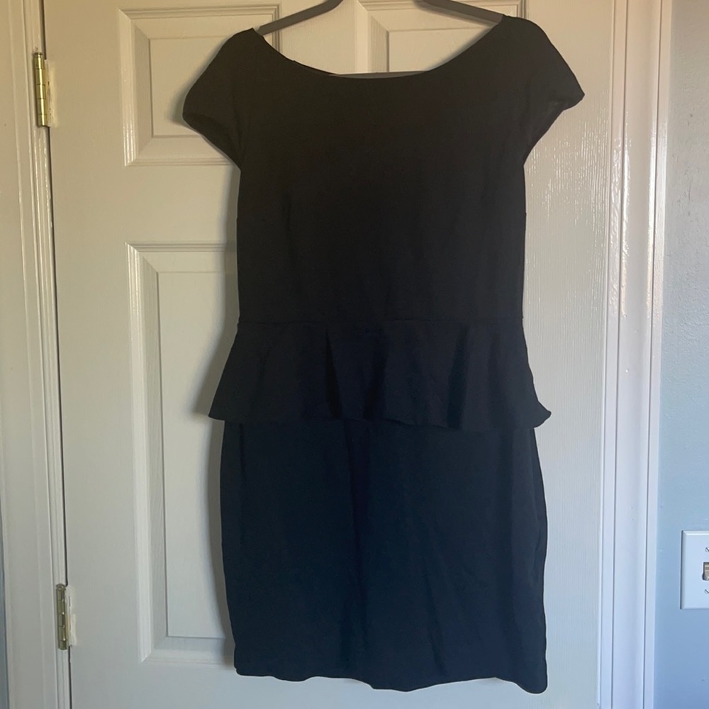 Black dress with lace detail